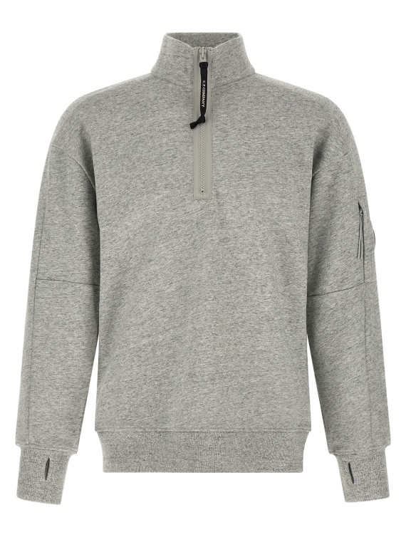 'Diagonal Raised Fleece ' sweatshirt and Lens detail (21CMSS033A005086WM94) #1