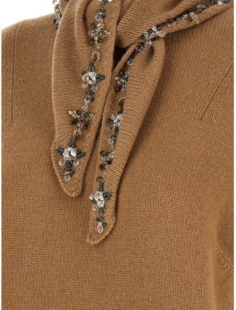 Свитер PRADA Jewel scarf sweater (P24D3GSOOO17E2F0040) #
