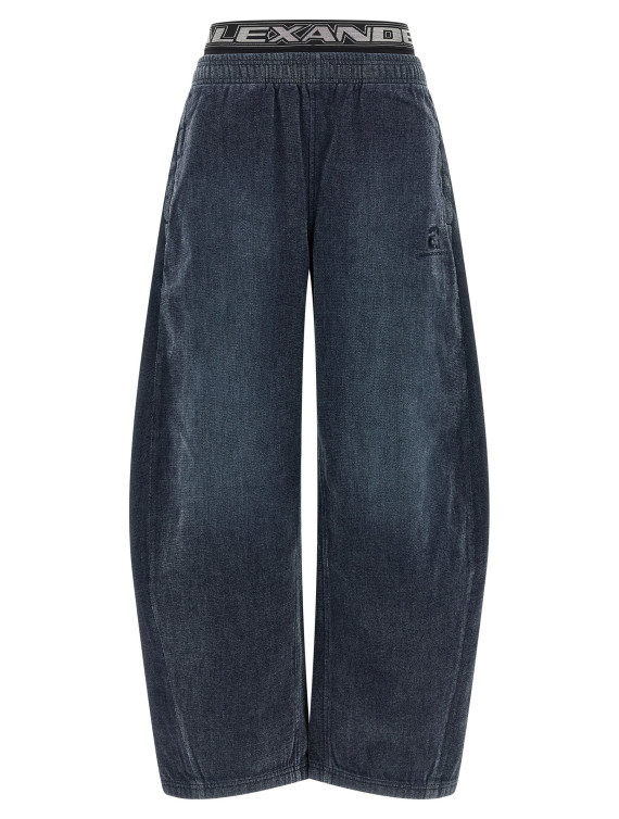 Брюки ALEXANDER WANG Denim pants with elastic waistband (UDC4264300410A) #1