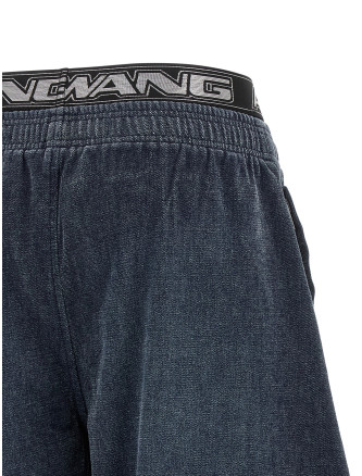 Брюки ALEXANDER WANG Denim pants with elastic waistband (UDC4264300410A) #