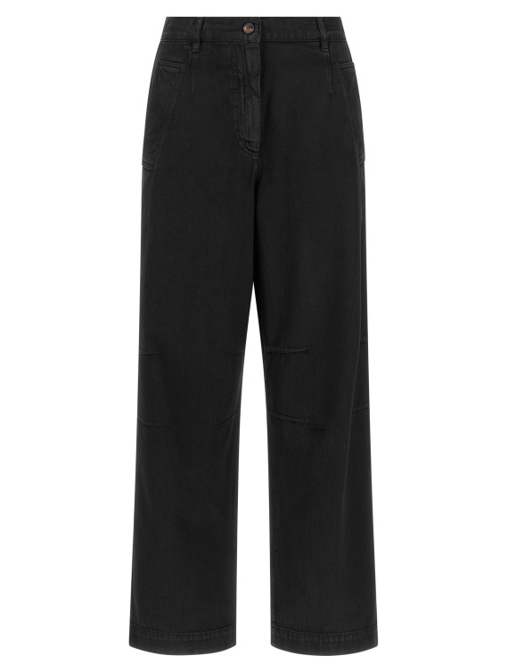 Шалбар DRIES VAN NOTEN Loose cotton trousers (2621309094405900) #1