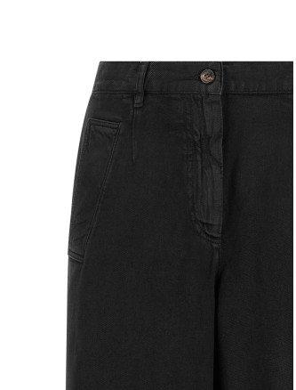 Шалбар DRIES VAN NOTEN Loose cotton trousers (2621309094405900) #