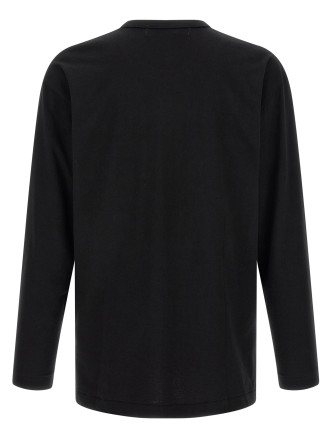 Футболка COMME DES GARÇONS PLAY Heart patch long sleeve t-shirt (AXT1200511) #