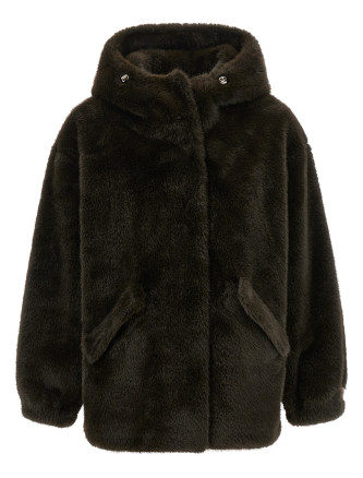 Куртка LOU ANDREA Eco-fur hooded jacket