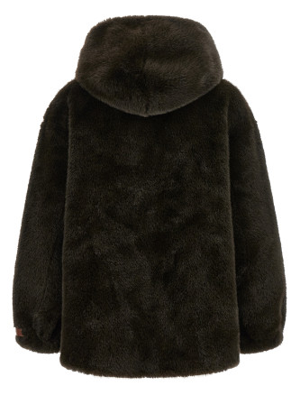 Куртка LOU ANDREA Eco-fur hooded jacket (2670ARMYGREEN) #