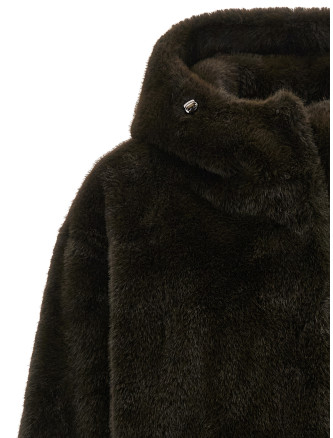 Куртка LOU ANDREA Eco-fur hooded jacket (2670ARMYGREEN) #