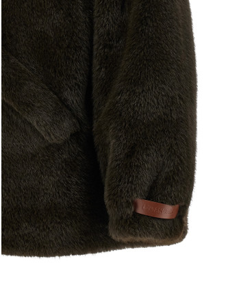 Куртка LOU ANDREA Eco-fur hooded jacket (2670ARMYGREEN) #