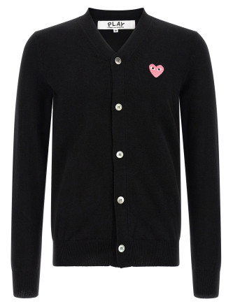 Кардиган COMME DES GARÇONS PLAY Wool cardigan with heart patch