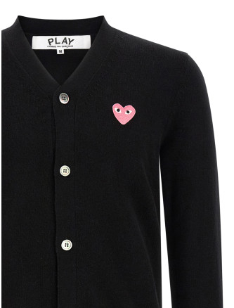 Wool cardigan with heart patch (AXN0990511) #