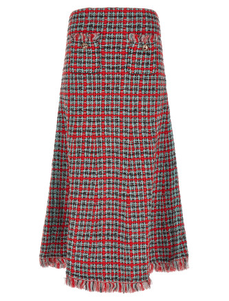 Юбка миди SELF PORTRAIT Tweed skirt