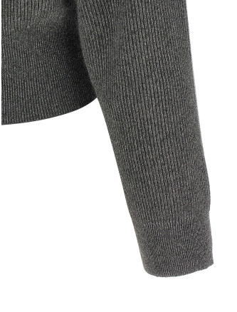 Кардиган BRUNELLO CUCINELLI Ribbed cardigan with leather detail (M1E224716CZN54) #