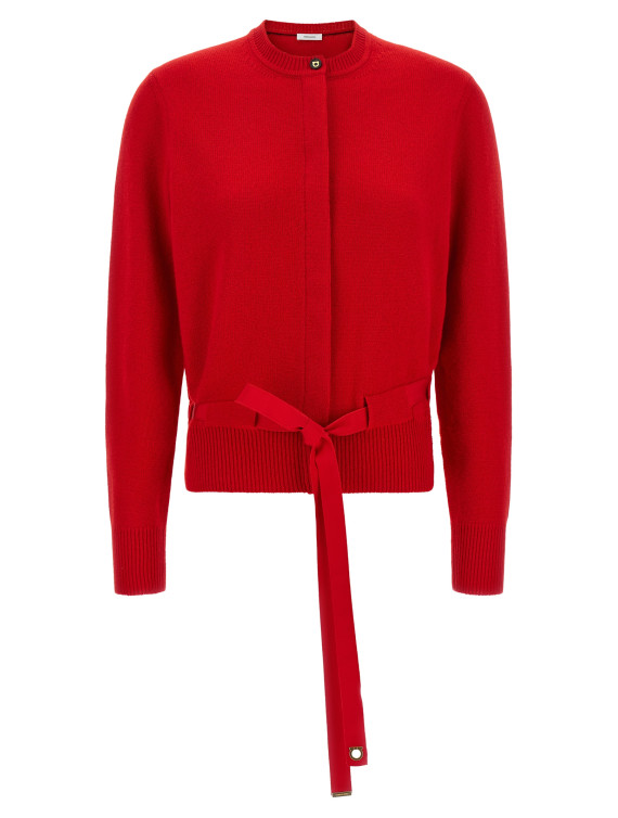 Кардиган FERRAGAMO Belted cardigan (796166NEWRED) #1