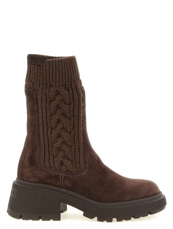 Ботильоны JIMMY CHOO 'Tamia' (TAMIAFLATBWZCHOCOLATECHOCOLATE) #1