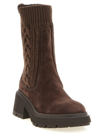 Ботильоны JIMMY CHOO 'Tamia' (TAMIAFLATBWZCHOCOLATECHOCOLATE) #
