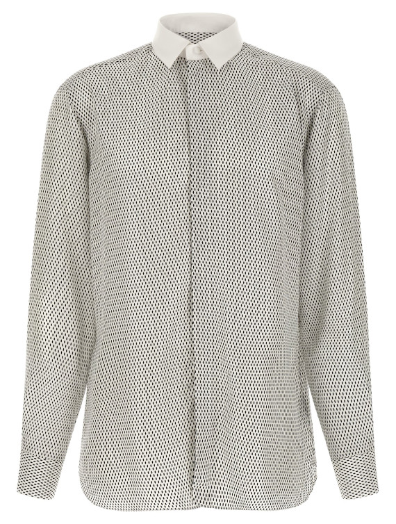 Рубашка TOM FORD Shirt with contrast collar (HRVF16S0372WNA) #1