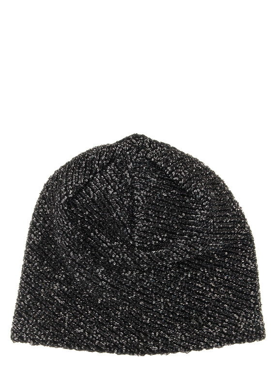 'Jude' beanie with micro sequins (2630002001BLACK) #1
