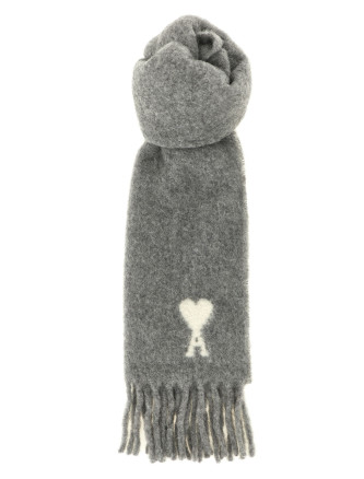 Аксессуар AMI PARIS ADC logo scarf and fringes