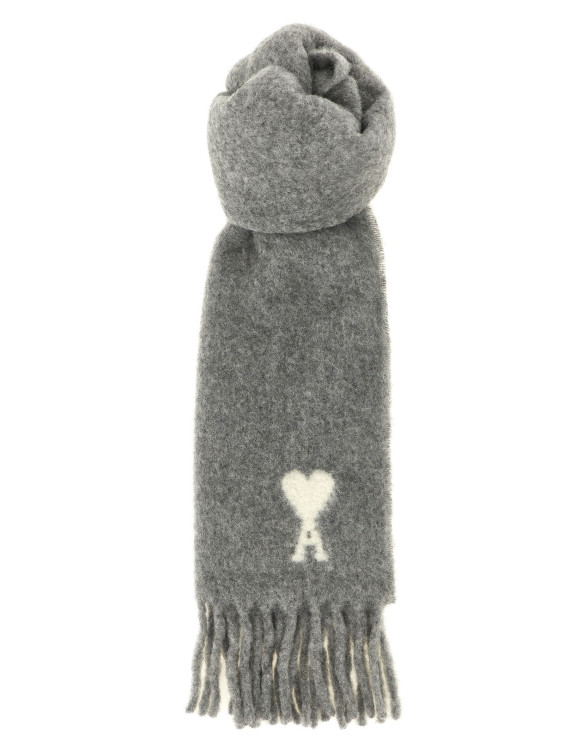Аксессуар AMI PARIS ADC logo scarf and fringes (USF673AW0004095) #1