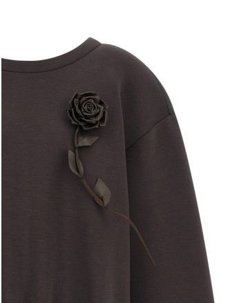 Свитшот GIUSEPPE DI MORABITO Removable Flower application sweatshirt (07PFTO441X1671430) #