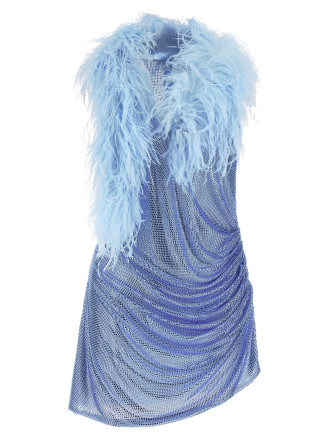 Көйлек GIUSEPPE DI MORABITO Dress with removable crystals and feathers