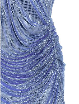 Платье GIUSEPPE DI MORABITO Dress with removable crystals and feathers (07PFDR742FC1671680) #