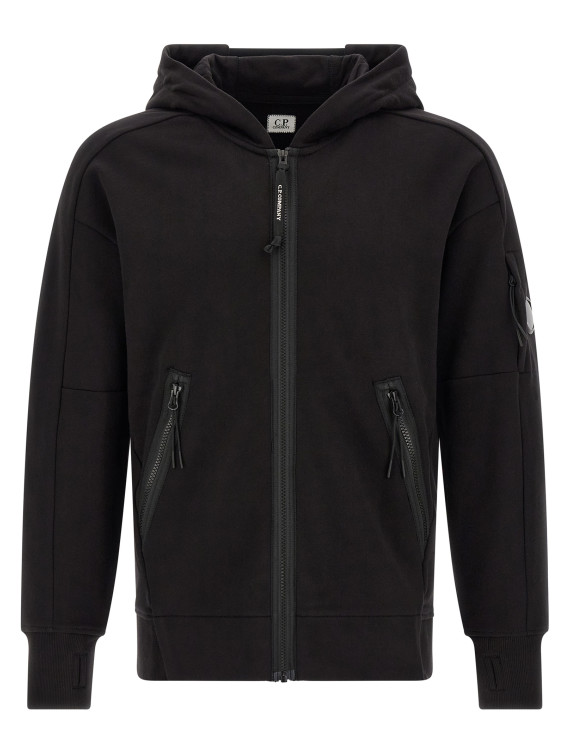 'Diagonal Raised Fleece' sweatshirt with Lens detail (RCCMSS716M005086W999) #1