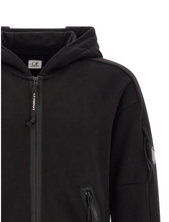 'Diagonal Raised Fleece' sweatshirt with Lens detail (RCCMSS716M005086W999) #