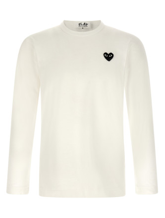 Футболка COMME DES GARÇONS PLAY Heart patch t-shirt
