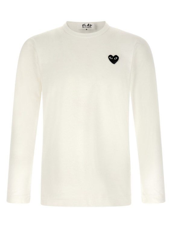 Футболка COMME DES GARÇONS PLAY Heart patch t-shirt (AXT1200512) #1