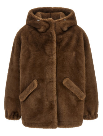 Верхняя одежда LOU ANDREA Eco-fur hooded jacket