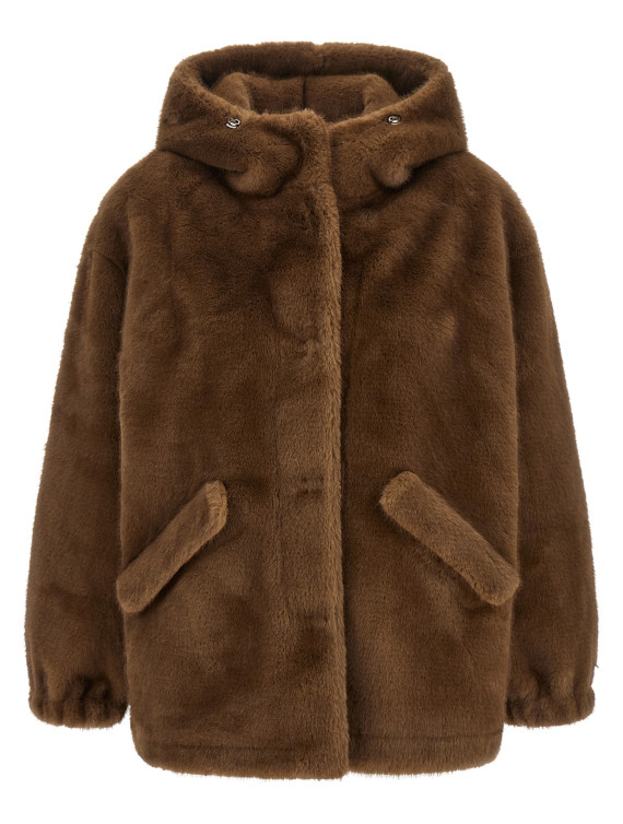 Верхняя одежда LOU ANDREA Eco-fur hooded jacket (2670LCOFFEE) #1