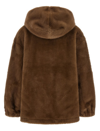 Верхняя одежда LOU ANDREA Eco-fur hooded jacket (2670LCOFFEE) #