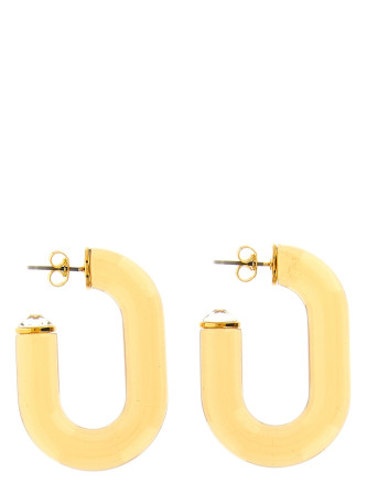 'Bo Resine' earrings with crystal detail