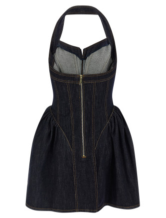Платье SELF PORTRAIT Denim dress (AW26815SBLBLUEINDIGO) #