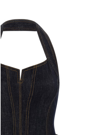 Платье SELF PORTRAIT Denim dress (AW26815SBLBLUEINDIGO) #
