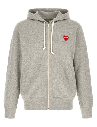Свитер COMME DES GARÇONS PLAY Hoodie with heart patch