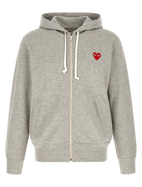 Свитер COMME DES GARÇONS PLAY Hoodie with heart patch (AXT1680511) #1