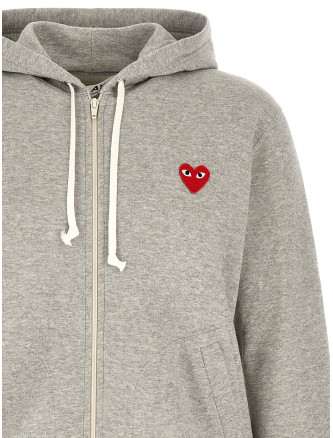 Свитер COMME DES GARÇONS PLAY Hoodie with heart patch (AXT1680511) #