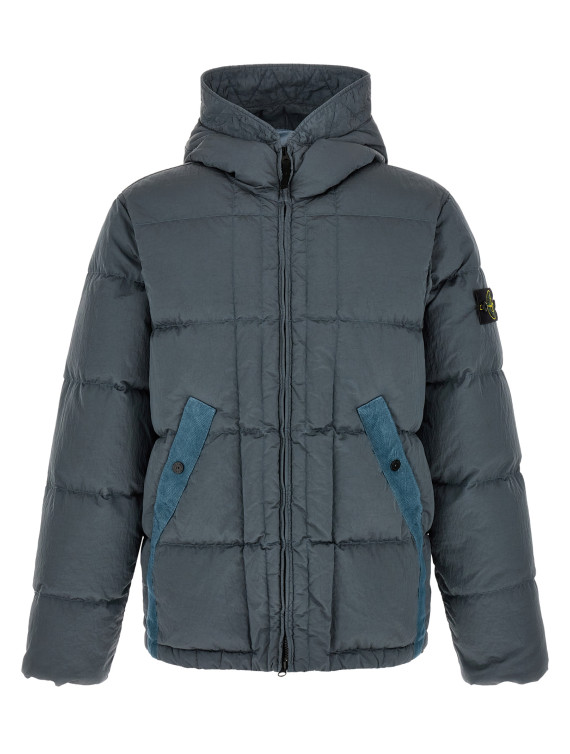 Пуховик STONE ISLAND Crumpled effect down jacket (L2S154100019S0019V0049) #1