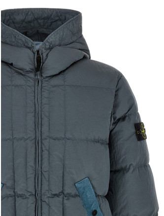 Пуховик STONE ISLAND Crumpled effect down jacket (L2S154100019S0019V0049) #