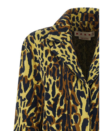Пальто MARNI Animalier jacquard wool coat (CPMD0017Q0UFW628ANY33) #