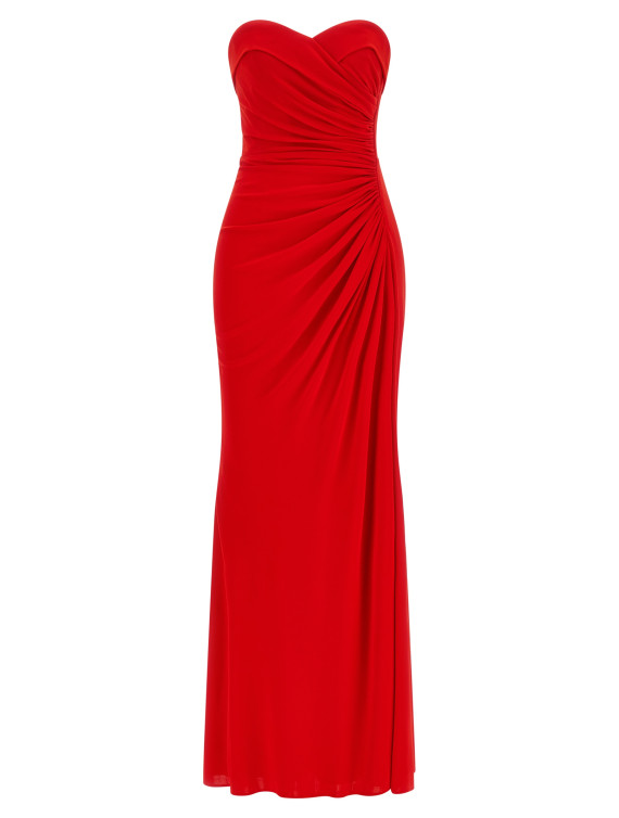 Платье макси ELIE SAAB Draped dress (D1298NP26JF011SUNSETFLAME) #1