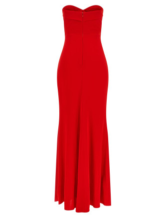 Платье макси ELIE SAAB Draped dress (D1298NP26JF011SUNSETFLAME) #