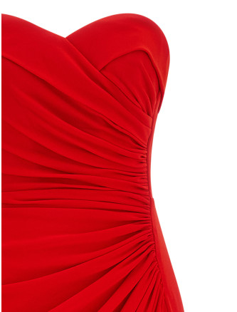 Платье макси ELIE SAAB Draped dress (D1298NP26JF011SUNSETFLAME) #