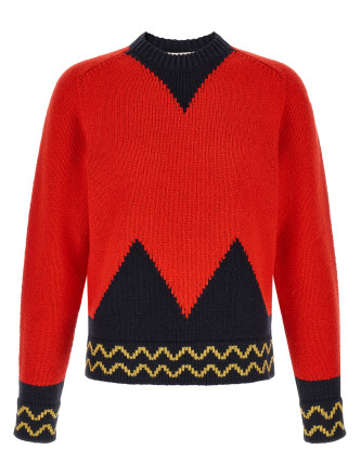 Свитер MARNI Geometric intarsia sweater