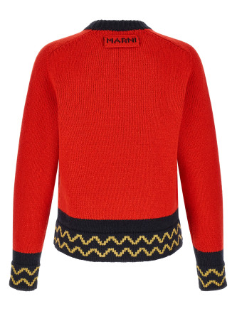 Свитер MARNI Geometric intarsia sweater (GCMG0501Q0UFH100INR66) #