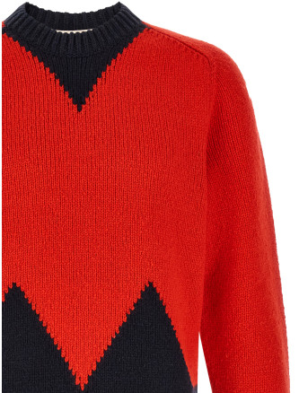 Свитер MARNI Geometric intarsia sweater (GCMG0501Q0UFH100INR66) #