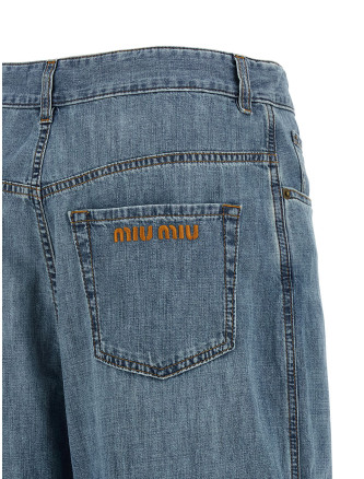 Джинсы MIU Cotton jeans (GWP394S232193KF0013) #