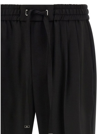 Брюки DOLCE & GABBANA Wool gabardine joggers (GP26FZFUBG4N0000) #