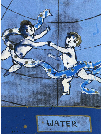 Шарф DIANE VON FURSTENBERG 'Zodiac Flag' (F001AWATERSKTLWATER) #